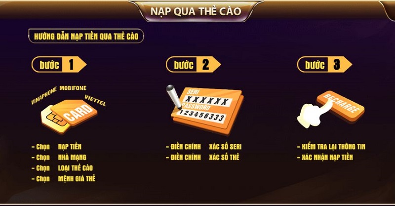 Chi Tiết 4 Cách Nạp Tiền TDTC Tiện Lợi, Giao Dịch Nhanh 3 Nạp tiền TDTC qua thẻ cào điện thoại dễ dàng