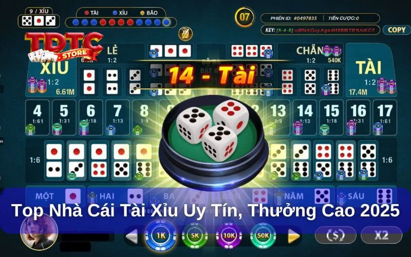 Top 5 nhà cái tài xỉu an toàn, uy tín, thưởng cao nhất 2 Top nhà cái tài xỉu uy tín thưởng cao